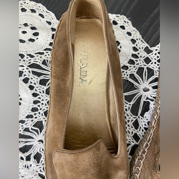 PRADA suede espadrille pointed flats - Picture 3 of 4